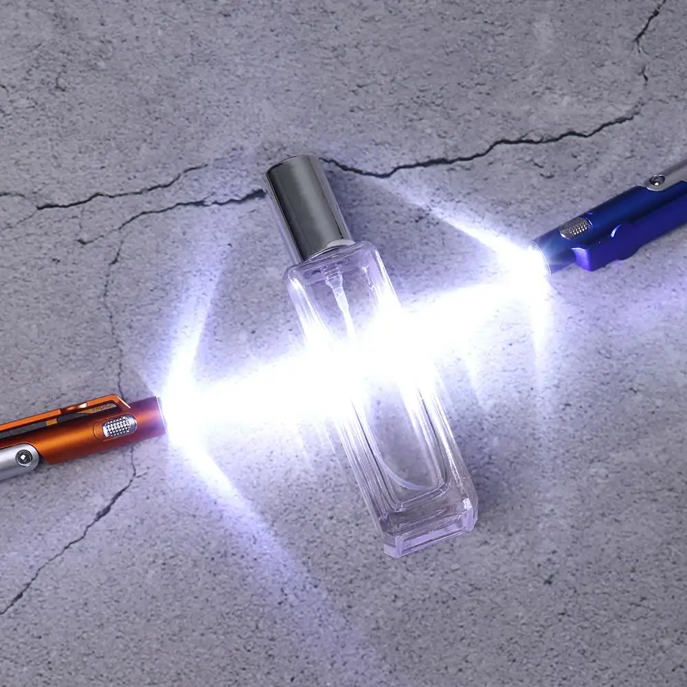 Portable LED Light Ballpoint Pen Foldable Electronics Mobile Phone Stand Multi-function Touch Screen Pen