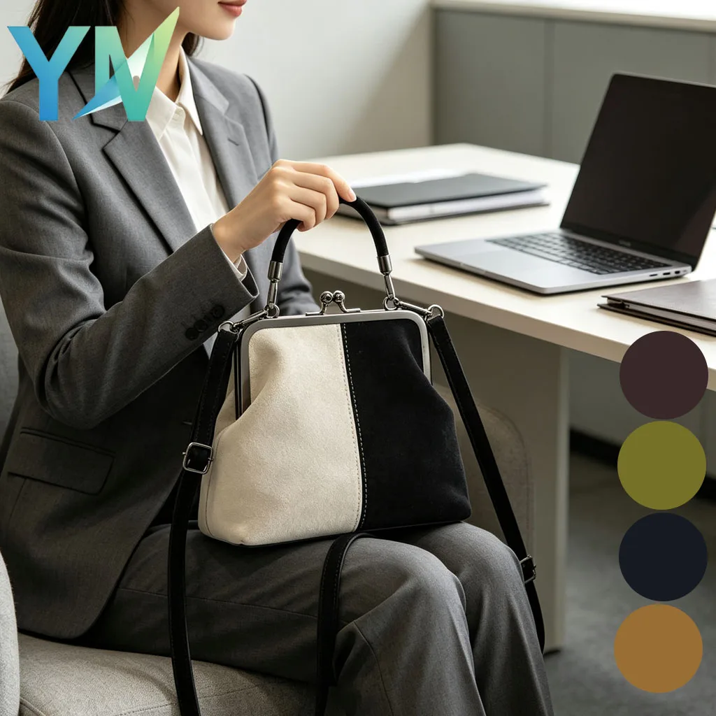 1-4PCS Retro Patchwork Shoulder Bag with Top Handle and Removable Crossbody Strap for Women Casual Daily Handbag Purse