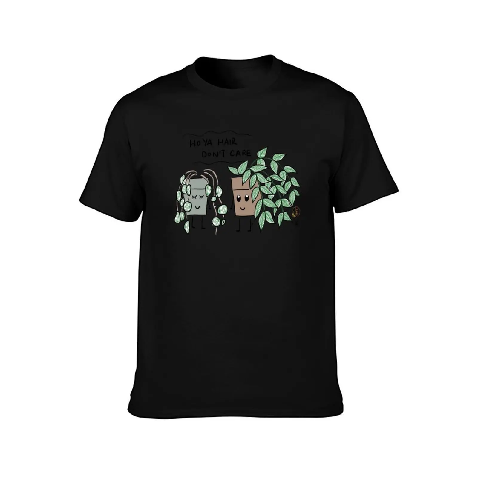 Hoya Hair, Don't Care cute illustration for shirt printing, cute plant stickers, hoya plant stickers Bay Area Hoya T-Shirt