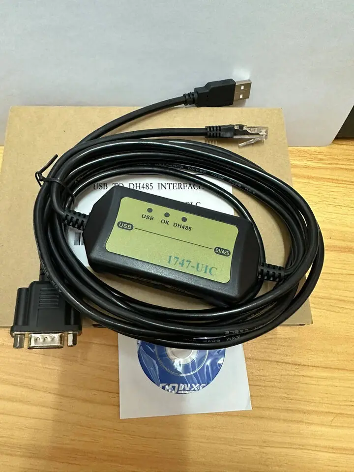 1PC 1747-UIC PLC Programming Cable USB to DH-485 Adapter for SLC5/01/02/03/05