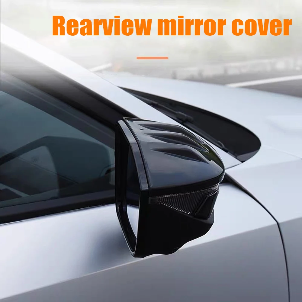 

For Changan UNIV 2020 2022 2023 Carbon fiber/Black Car Accessories Side Door Mirror Rear View Mirror Cover Decor Anti Scratch