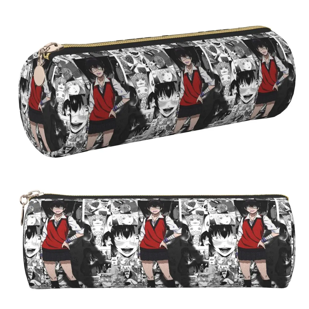 Ikishima Midari Kakegurui Japan Anime Federmäppchen, Stifthalter, Zylinder-Stiftbox, Bleistiftbeutel für Jungen und Mädchen, Geschenke