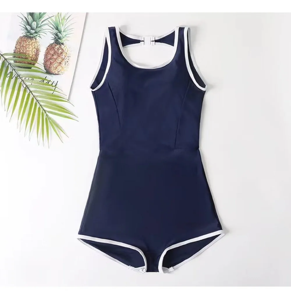 Traje de baño de una pieza de secado rápido a la moda, traje de baño Sexy sin mangas para mujer, ropa de playa femenina ajustada para primavera