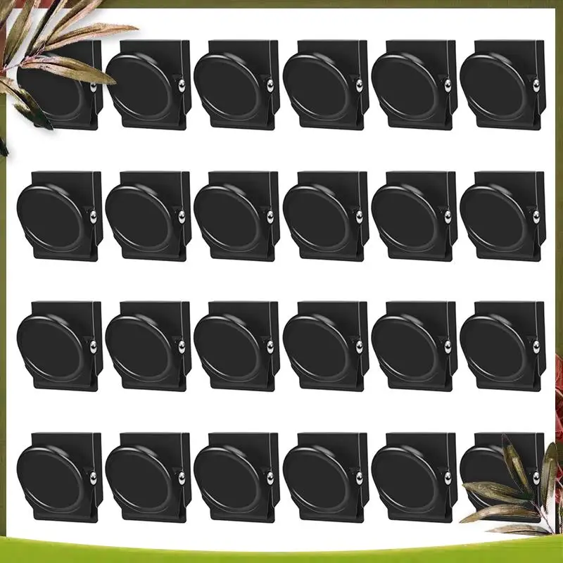 New-Magnetic Clips, 24 Pcs Fridge Magnet Whiteboard Magnets, Metal Clips Refrigerator Magnets, Magnet Clips