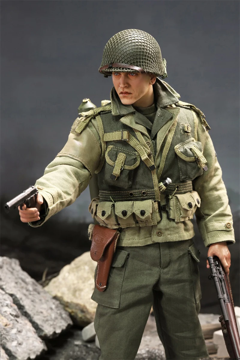 Did A80144 A80150 1/6 Military War Series WWII US Army 2Nd Ranger Battalion Sniper Men Soldier 12Inch Action Figure Gift