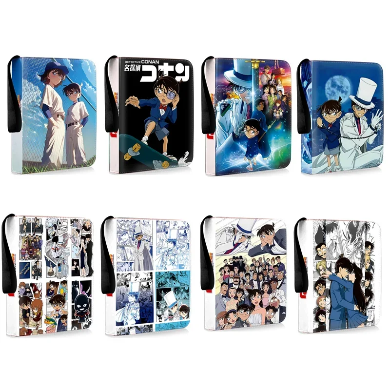 

Detective Conan Card Binder Book Collection Cards Holder Anime Card Album with 50 Inner Pages Zipper Hold Up To 900 Cards Gift