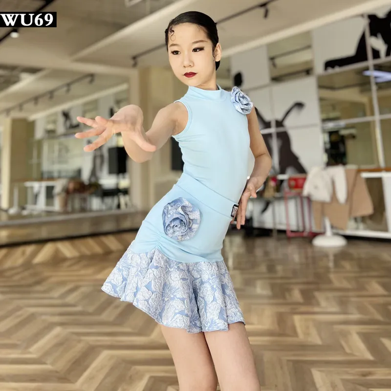 New Latin Dance Practice Dress for Women and Children, Professional Watch Performance Dress, Advanced Skirt Art Exam