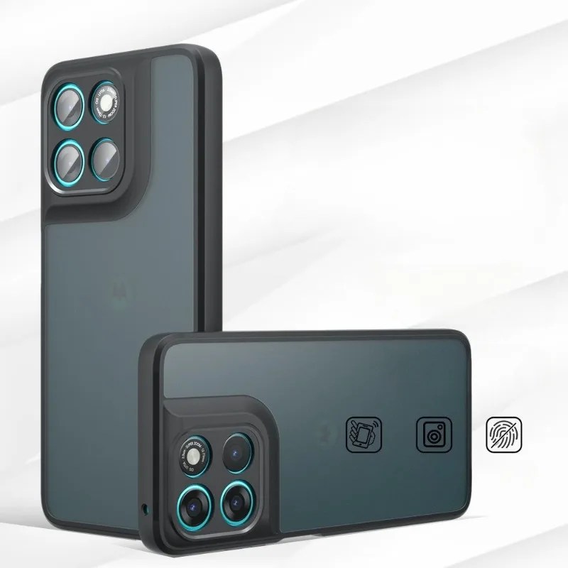 الاكريليك ماتي الصلب PC جراب هاتف لموتورولا إيدج 70 للصدمات شفافة الغطاء الخلفي الوفير لموتورولا موتو X70 الهواء #2