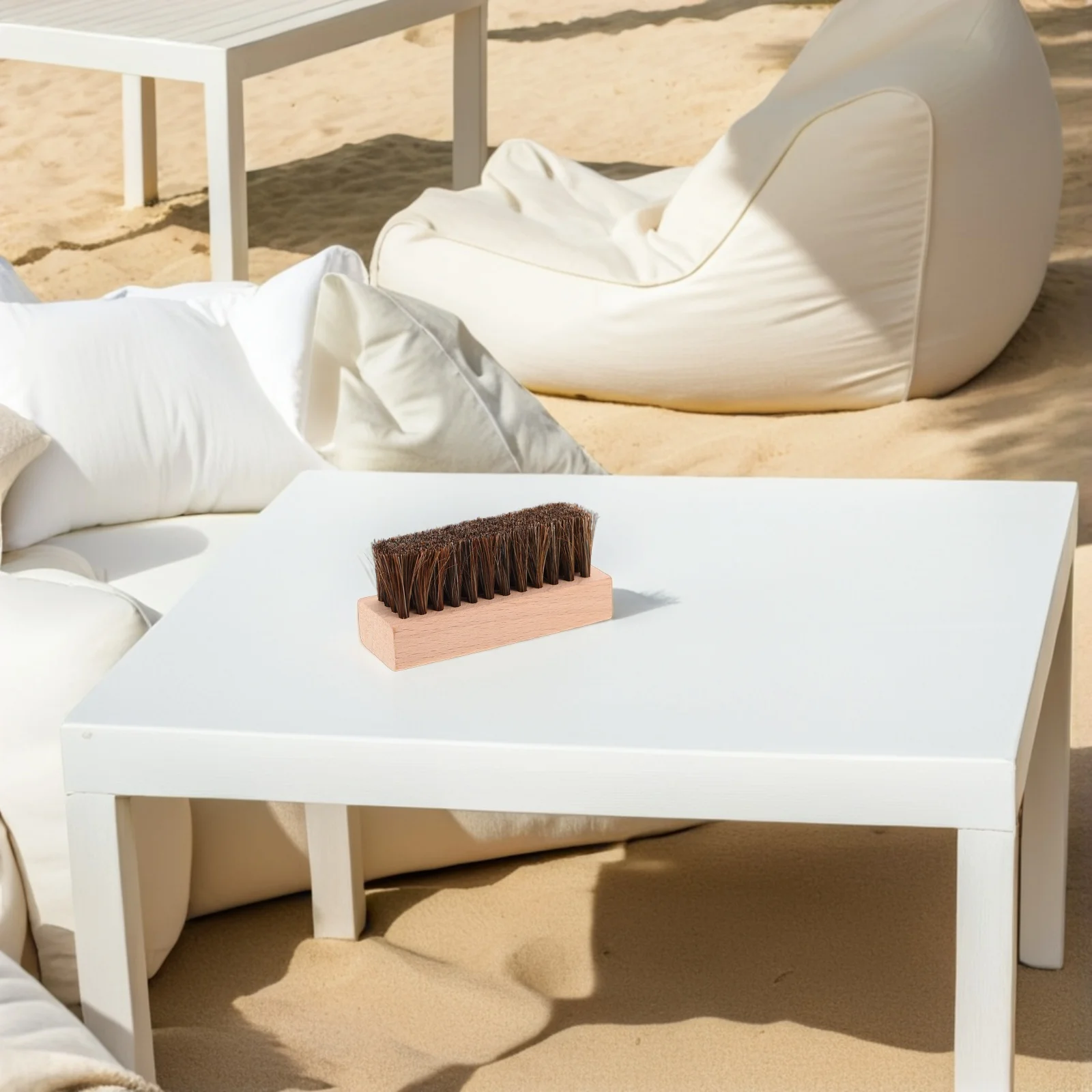 5 Stück Sandstrand-Reinigungsbürste, weiche Borsten, ergonomischer Griff, schnelle Sandentferner für Körper, Füße, Volleyball, Pool im Freien