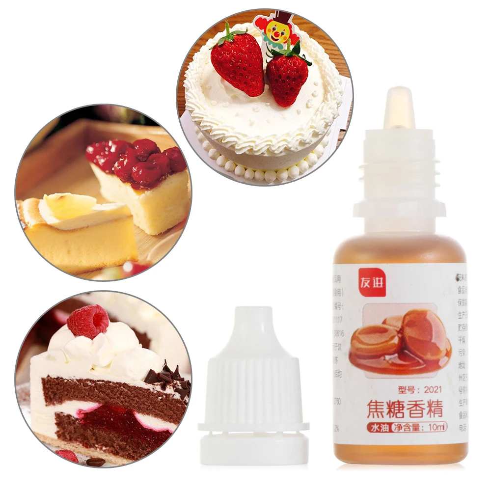 10ML Handmade Food Grade Aroma Food Fragrance Drinks Jelly Candy Edible Essence Water Soluble Food Essence Baking Tools