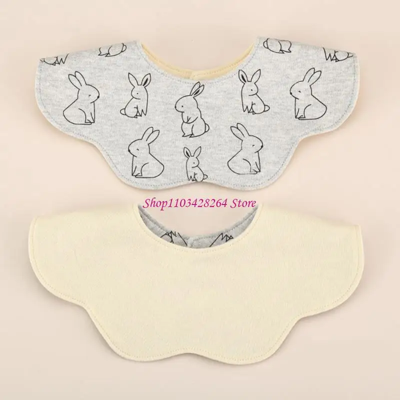 مريلة أطفال قابلة للعكس من القطن على الوجهين، مريلة بتصميم بتلات 360 درجة #2