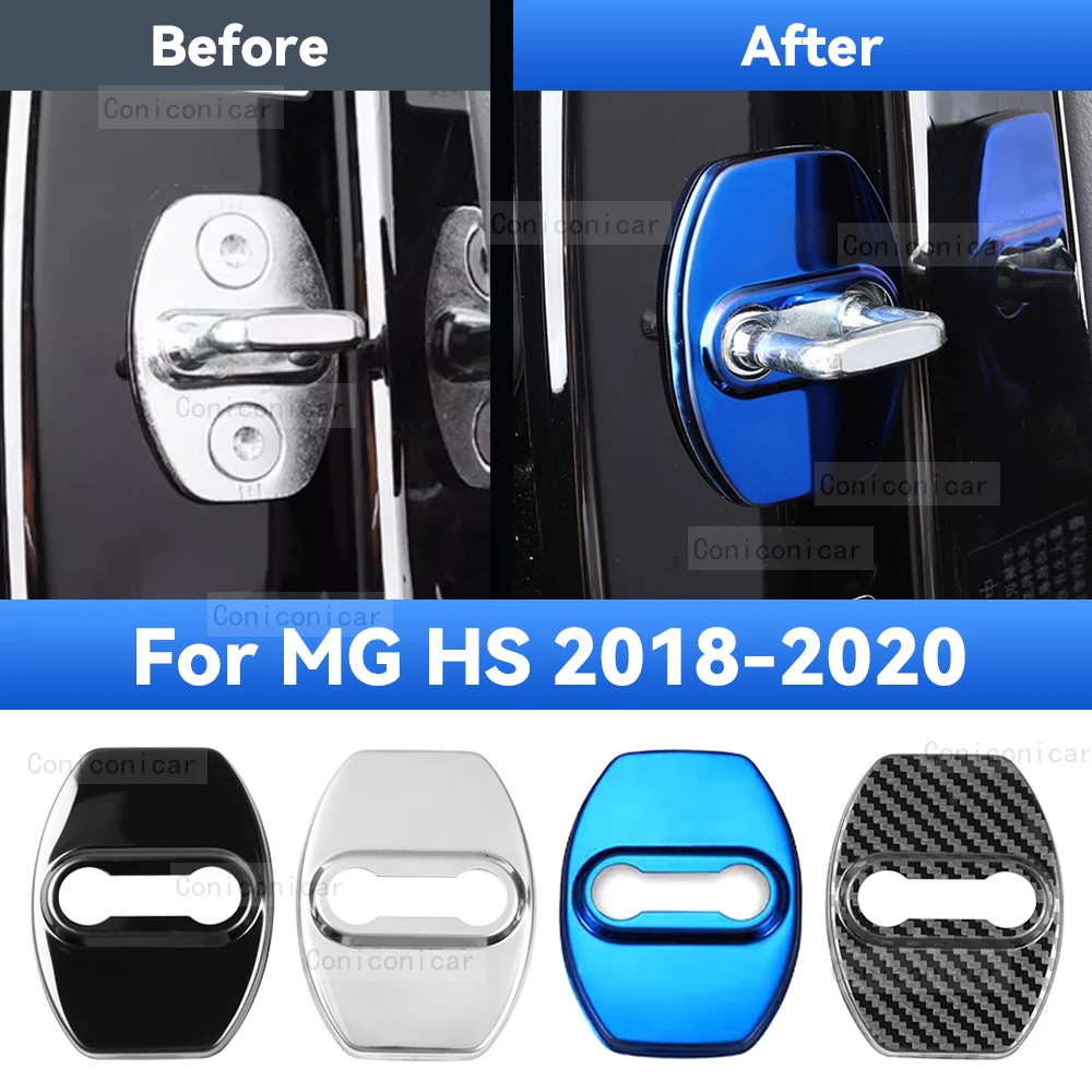 

Car Door Lock Protector Cover Stainless Steel For MG HS 2018 2019 2020 Protect Buckle Anti-rust Decoration Accessories