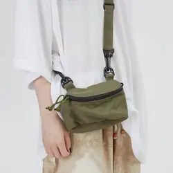 Crossbody Bag 2022 Summer Nylon Flap Casual Solid Zipper Soft MINI Bag Shoulder Bag Purse Unisex Bag Street Style