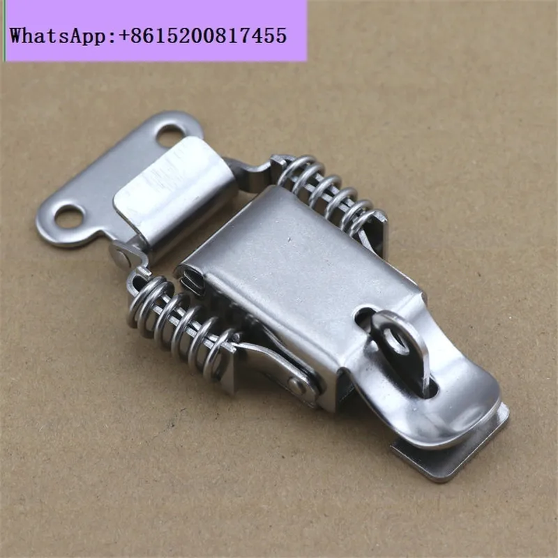 50PCS stainless steel industrial buckle, double spring buckle toolbox buckle