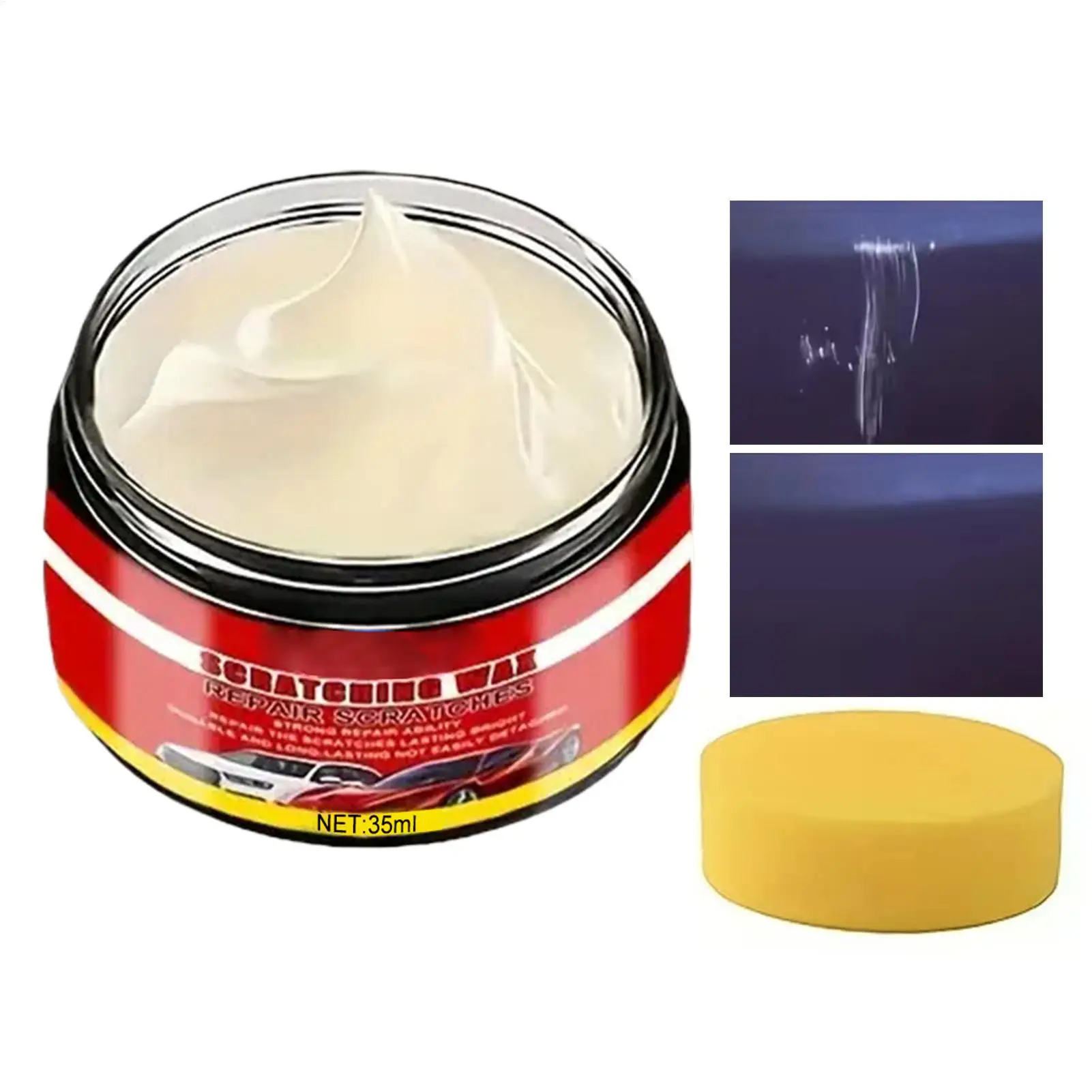 Car Scratch Remover 35ml Automotive  brighten Agent Car Paint Restorer Scratch Repair Wax for Vehicle RV Truck Automotive Sedan