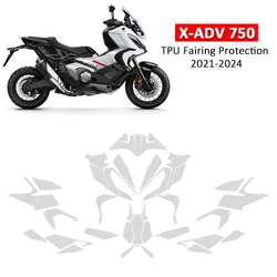 PPF Motorcycle Ultra-Thin Anti-scratch Parts For Honda X-ADV 750 XADV 750 2021-2024 TPU Paint Protection Film Transparent