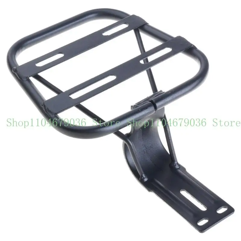 

652F Detachable Electric Bicycles Rear Cargo Basket Rack Backrest Steel Bracket Frame