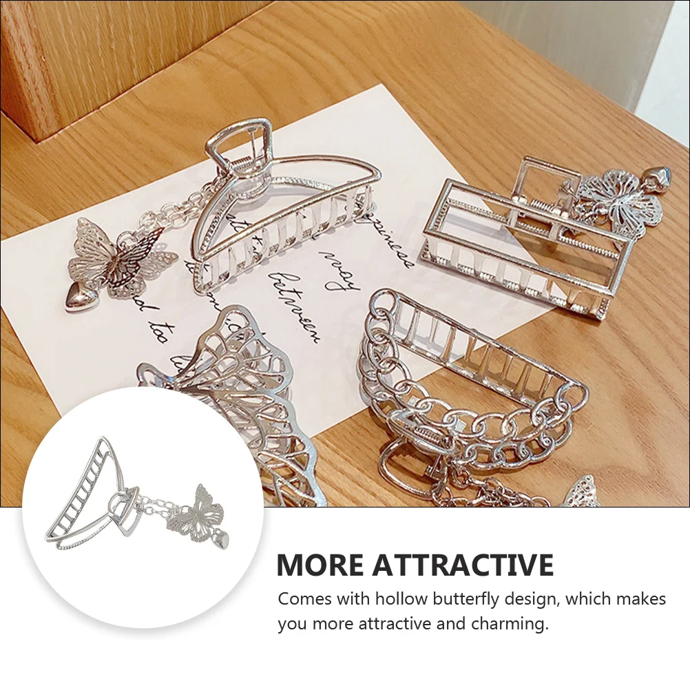

Cute Hair Clips Curved Chain Hairclip Fashion Decorative for Women Woman Barrettes