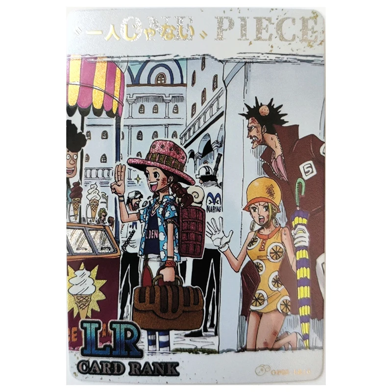 Anime ONE PIECE Rare LR Foil Foil Foil Luffy Zoro Sanji Nami Ace Brook Vivi Toys for boys Collectible Cards Birthday Present