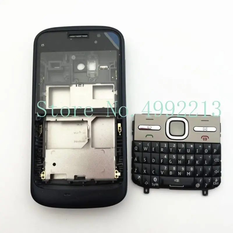 For Nokia E5 E5-00 New Full Complete Mobile Phone Housing Cover Case + English Keypad