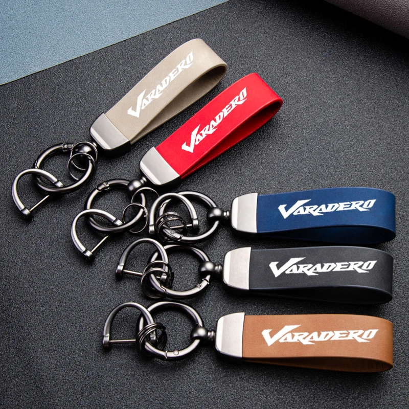 For Honda VARADERO125 VARADERO1000 XL Varadero 125 1000 XL125 XL1000 Fantastic Skin feel leather metal keychain