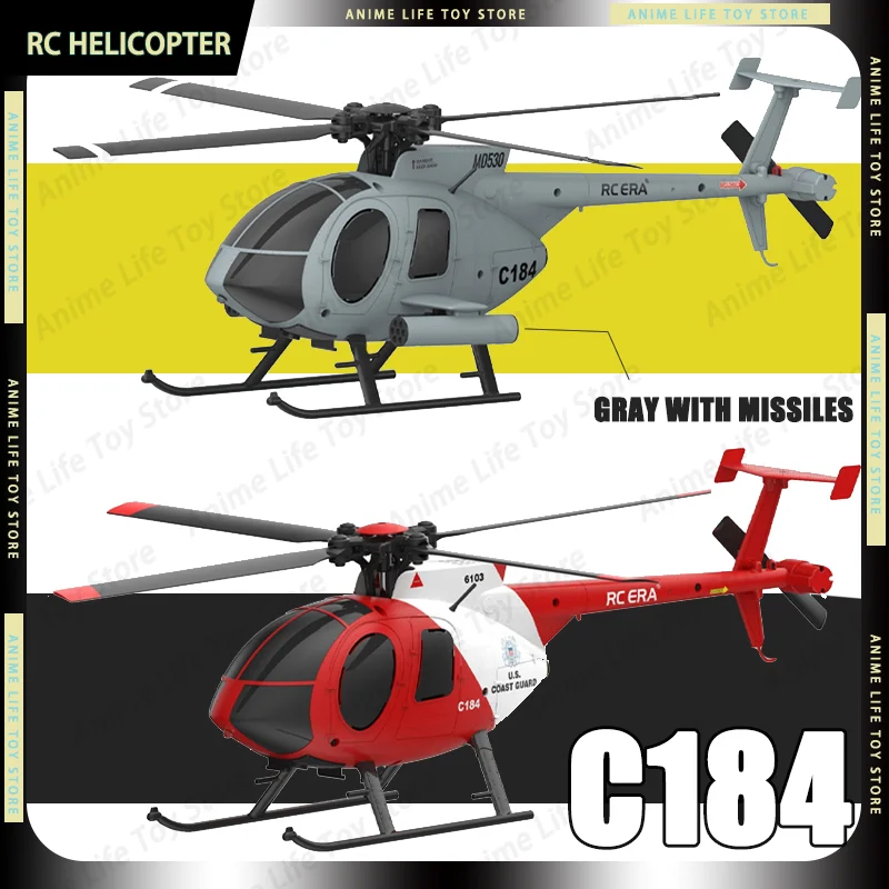 

In Stock C184 1/48 Mini RC Helicopter RC Plane 6 Axis Gyro Optical Flow Positioning One-Click Fly,Multi-Protection For Beginners