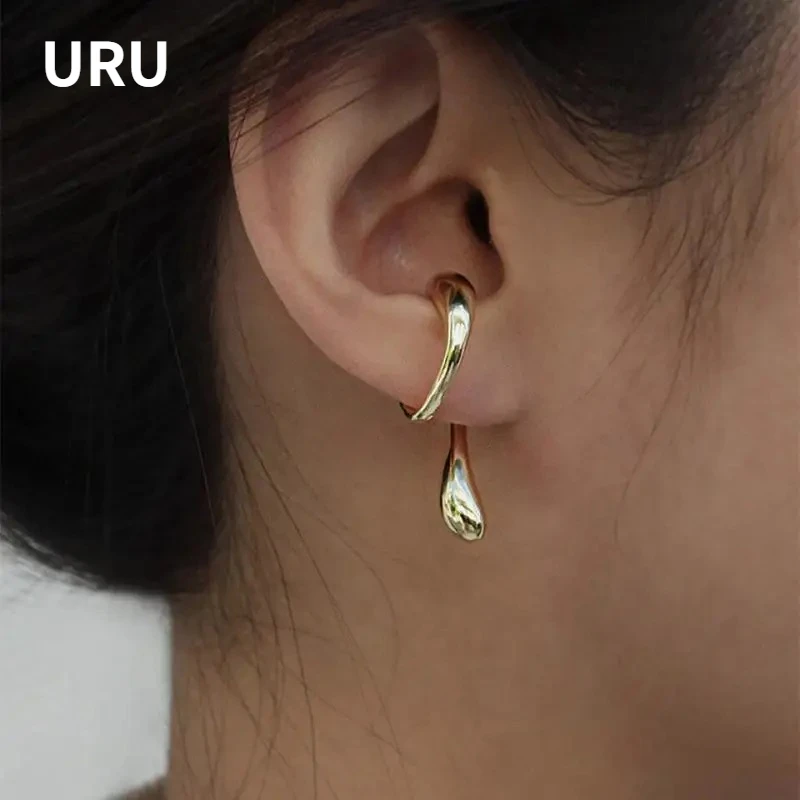

Modern Jewelry 2025 Trend New Cool Metal Earclip Earrings For Women Girl Party Gift Fine Earcuff Accessories Hot Selling