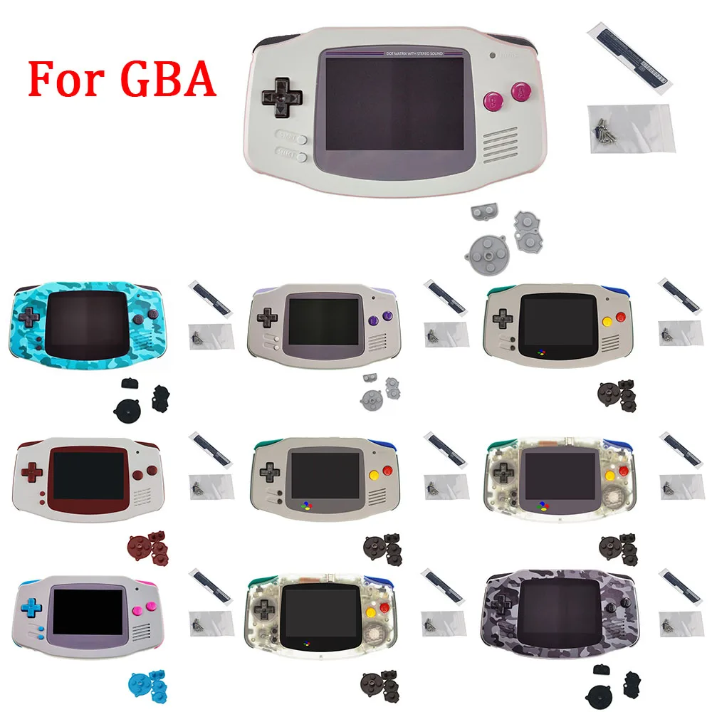 Dla GBA Nowa oryginalna obudowa SNES IPS Wysokiej jakości zamiennik obudowy do konsoli do gier GameBoy Advance Ekran LCD IPS V