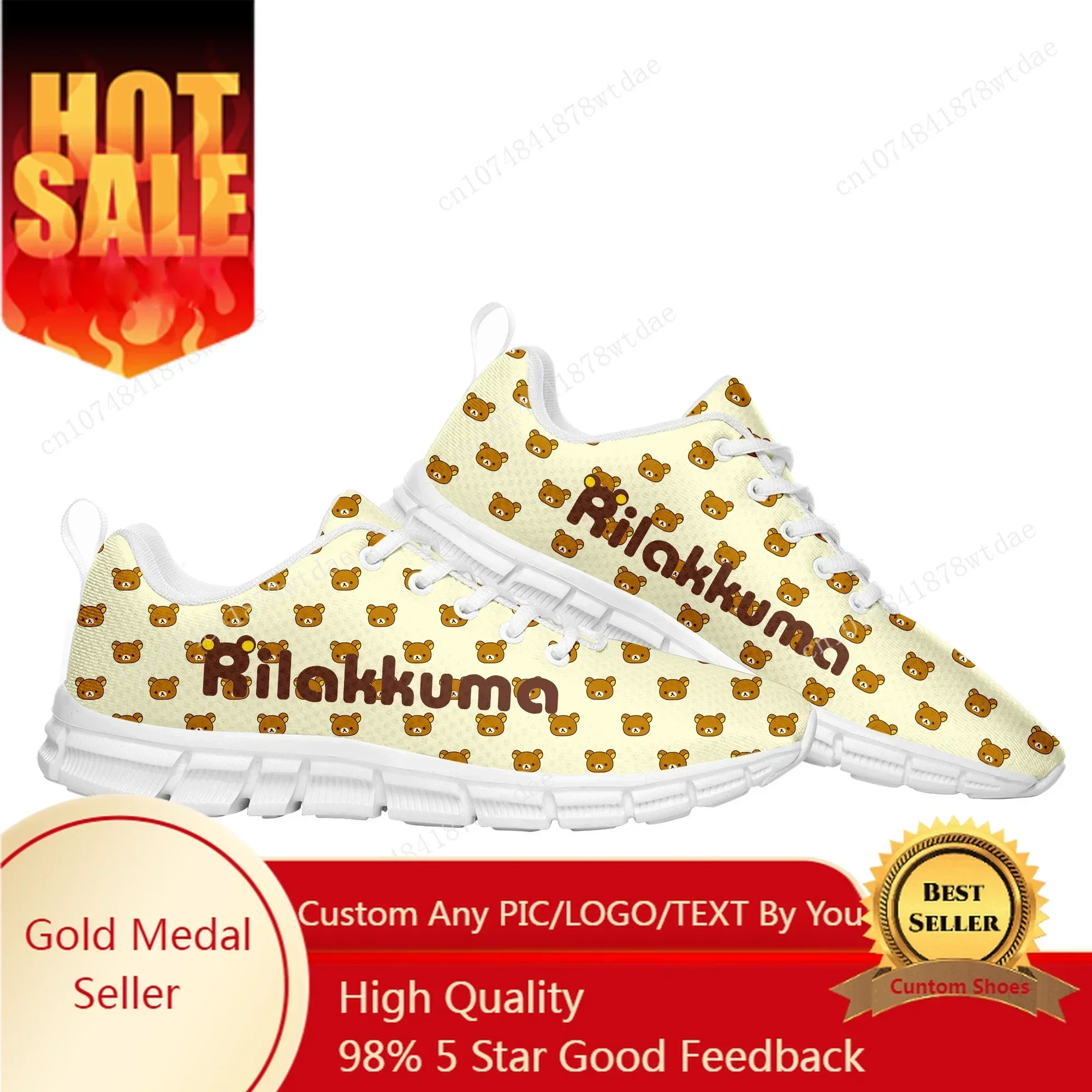 

Rilakkuma Sports Shoes Mens Womens Teenager Kids Children Sneakers High Quality Japanese Manga Cartoon Cute Sneaker Fashion Shoe