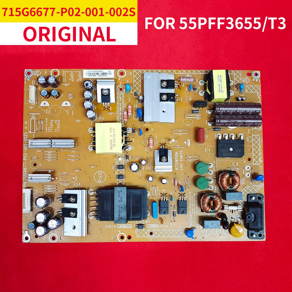 55PFF3655/T3 power supply board 715G6677-P02-001-002H 715G6677-P02-001-002S