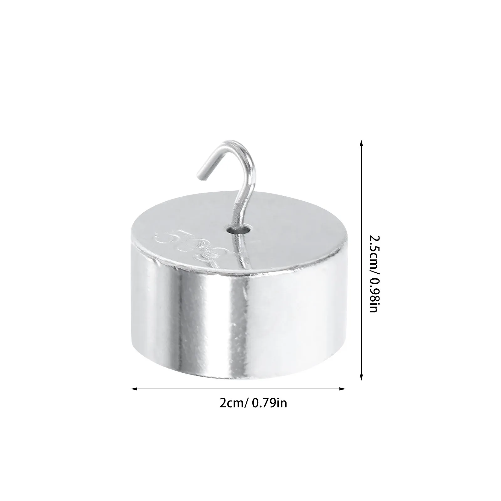 10Pcs Heavy-Duty Iron Hook Weights Physics Teaching Supplies for Hands- Experiments Lever Principle Density Testing and