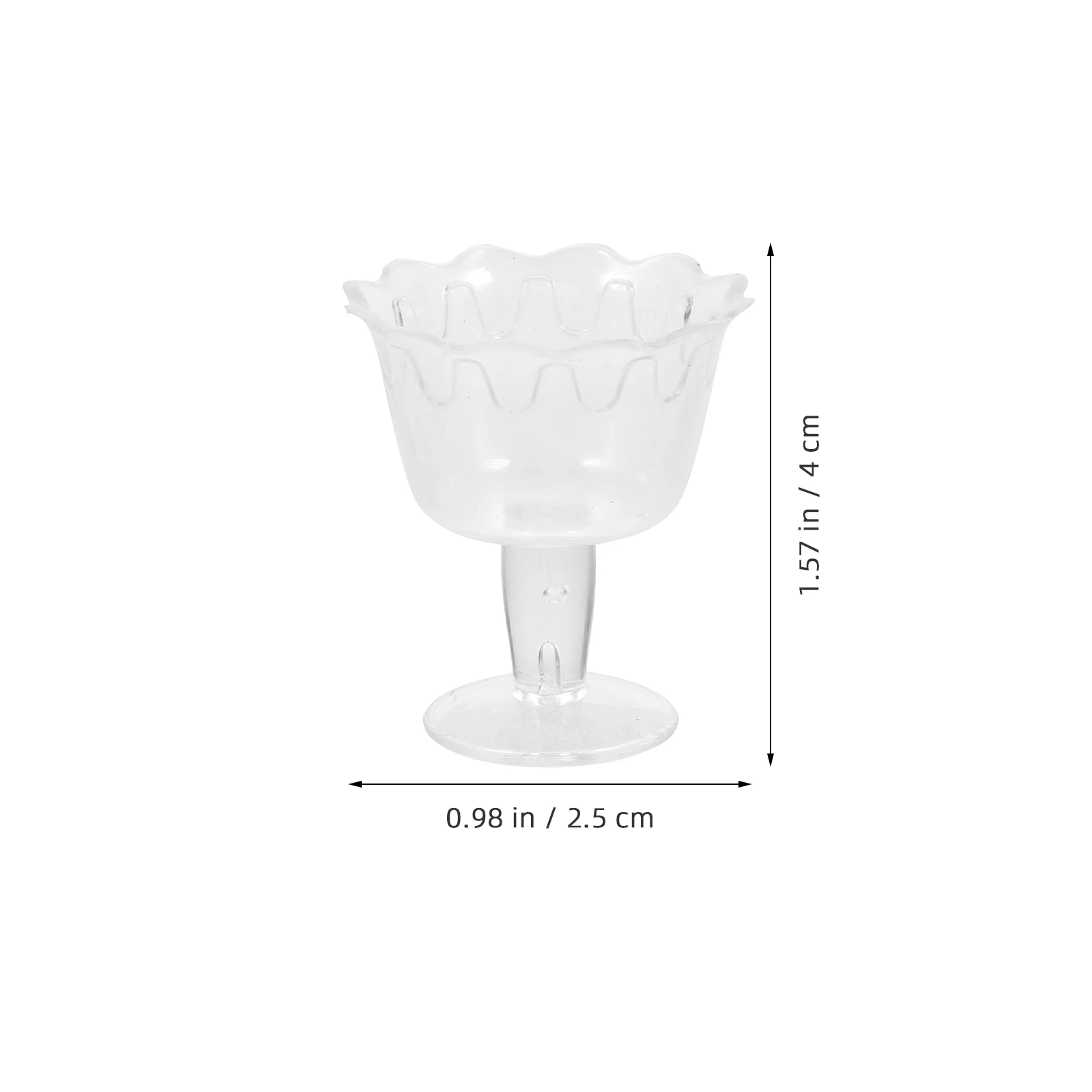 

5 Bags Simulated Transparent Cup Mini House Models Coffee Mugs Cups Ice Cream Shape Water Glass Cute Dollhouse Miniature
