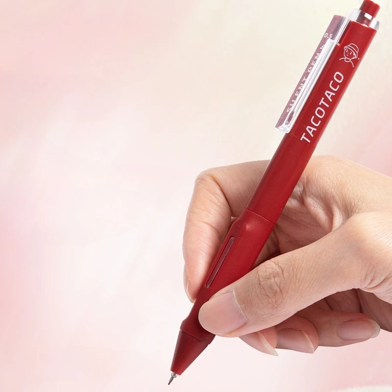 5pcs/set Teacher's Red Ink Color Pen Set Cartoon  Aesthetic Click Correction Pens Fast-Dry 0.5mm Smooth Writing School Supplies