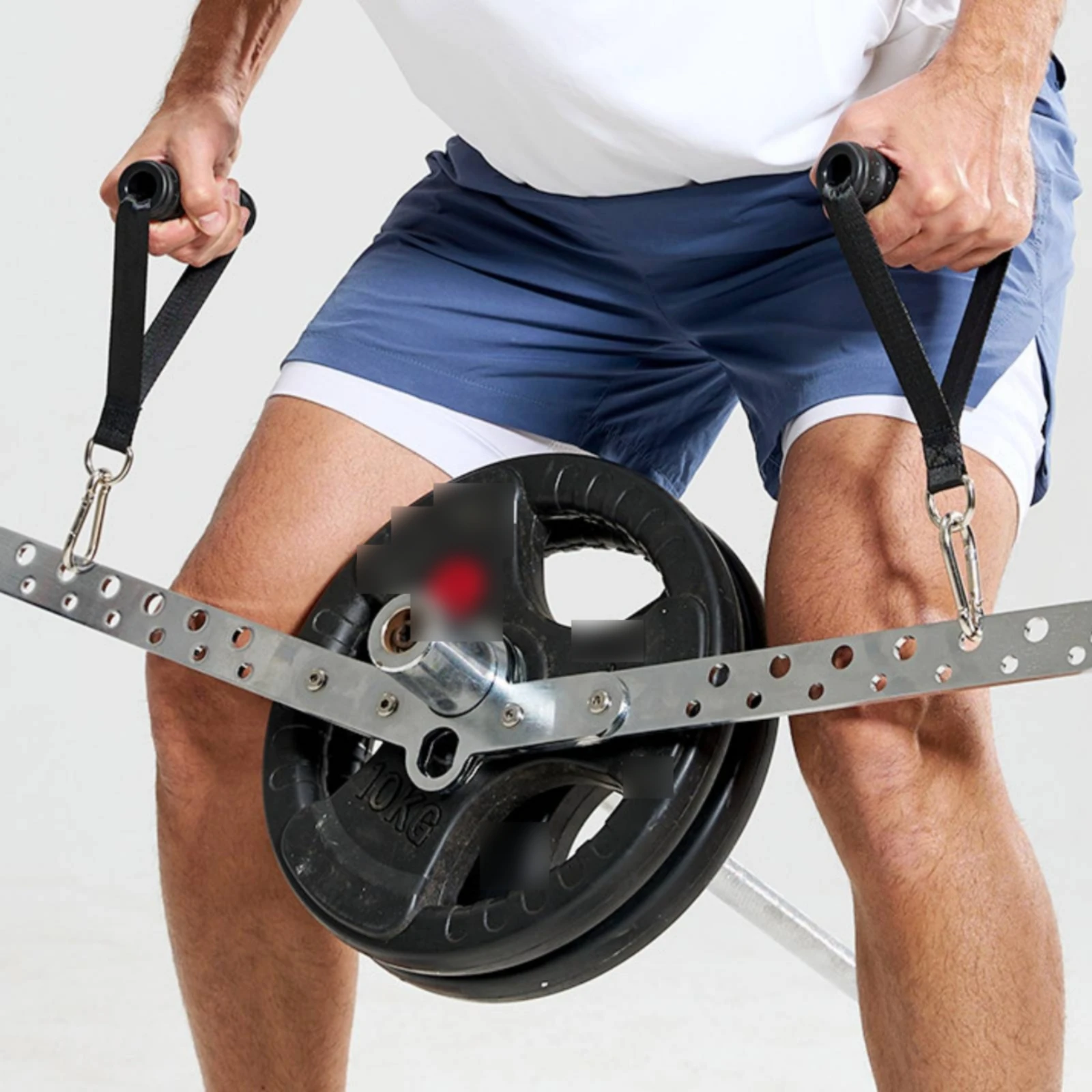 Picture 5: Multi-Grip Pulldown Bar Strength Training Multi-Handle Pull down Bar Exercise Handle Sturdy Fitness Equipment Swivel Bearing