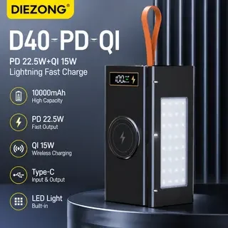 40 Cell Power Bank Case Kit Fast Charging 18650 Battery Box Camping Light Without Battery High-Performance Fast ChargingIn Stock