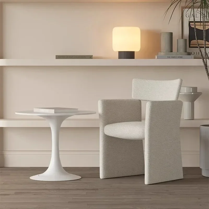 Nordic designer dining chair, Italian minimalist reception to negotiate a table and two chairs casual single sofa, light luxur