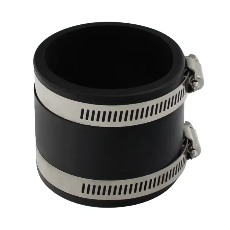 1/2 Stück Gummistecker Staubsteuerung Flexmanschette mit Schlauchklemmen für Rohrverbinderanschlüsse Staubsammel-Belüftungsanschlüsse