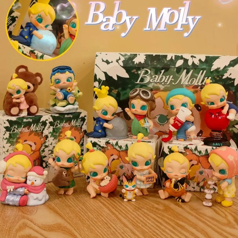 Genuine Baby Molly My Huggable Discovery Series Blind Box Cute Molly Mystery Box Kawaii Decor Collections Models Valentine Gifts