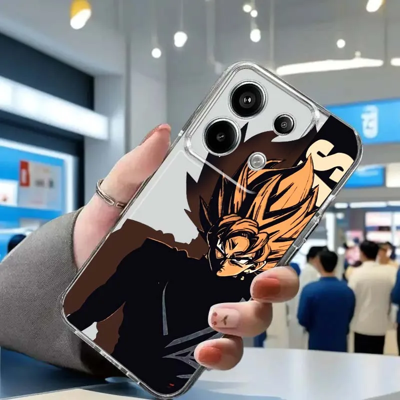 

Dragon Ball Zamas Cool For Xiaomi Redmi Note 15 14 13 12 11E 9 9T 8 8T Pro Plus Turbo 5G Fashion TPU Transparent Phone Case