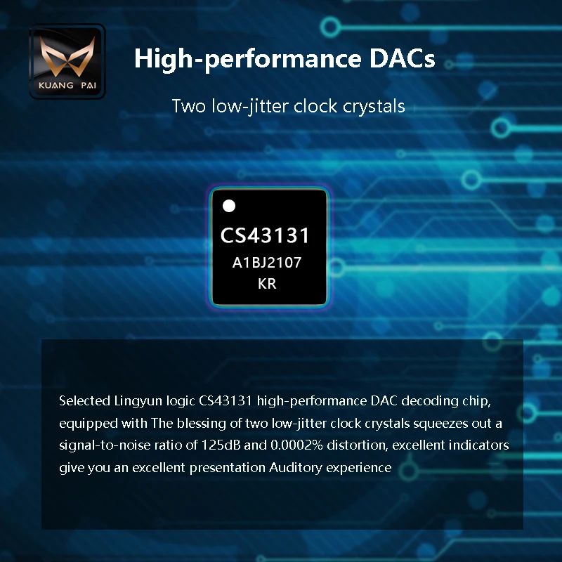 Hifi-cs43131 dsd256 786KHzヘッドフォンアンプ,ハンドヘルド,デュアルクロック,クリスタル,fpgaチップ,推力