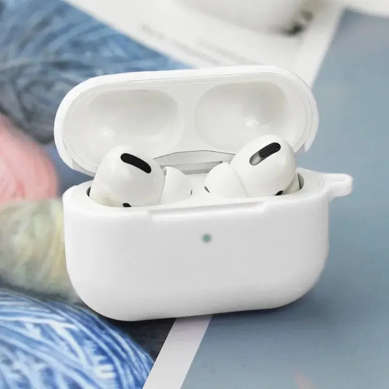 Para AirPods Pro Capa Protetora Silicone Nova Cor Sólida Apple Bluetooth Headset Soft Case Capa Protetora