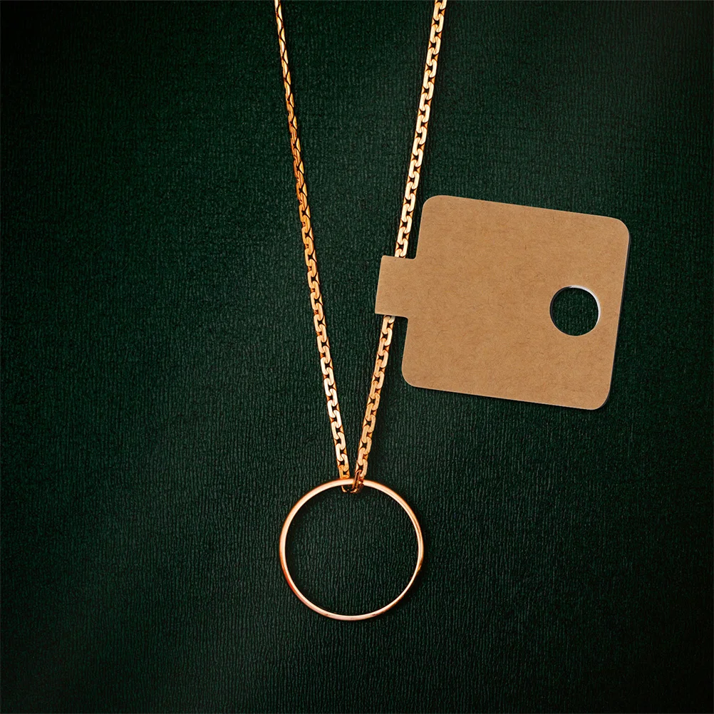 

50Pcs Jewelry Display Cards for Necklace Earrings Bracelets Foldable Tag Holders Decorative Cardboard Packaging Small Business