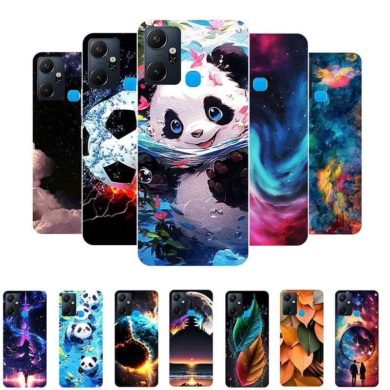 

Case For Infinix Smart 6 Plus X6823 Cute Panda Shockproof Silicone Cover For Infinix Smart 6 Plus Bumper Smart6+ PLUS Fundas