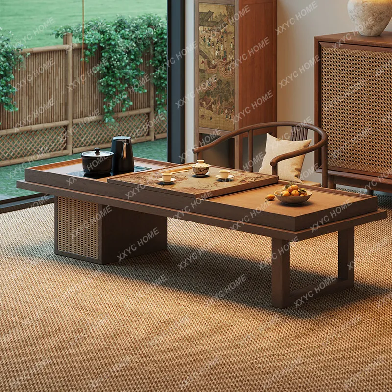 XXFiloko Song-style aesthetics solid wood Zen Japanese-style exquisite household small tea table