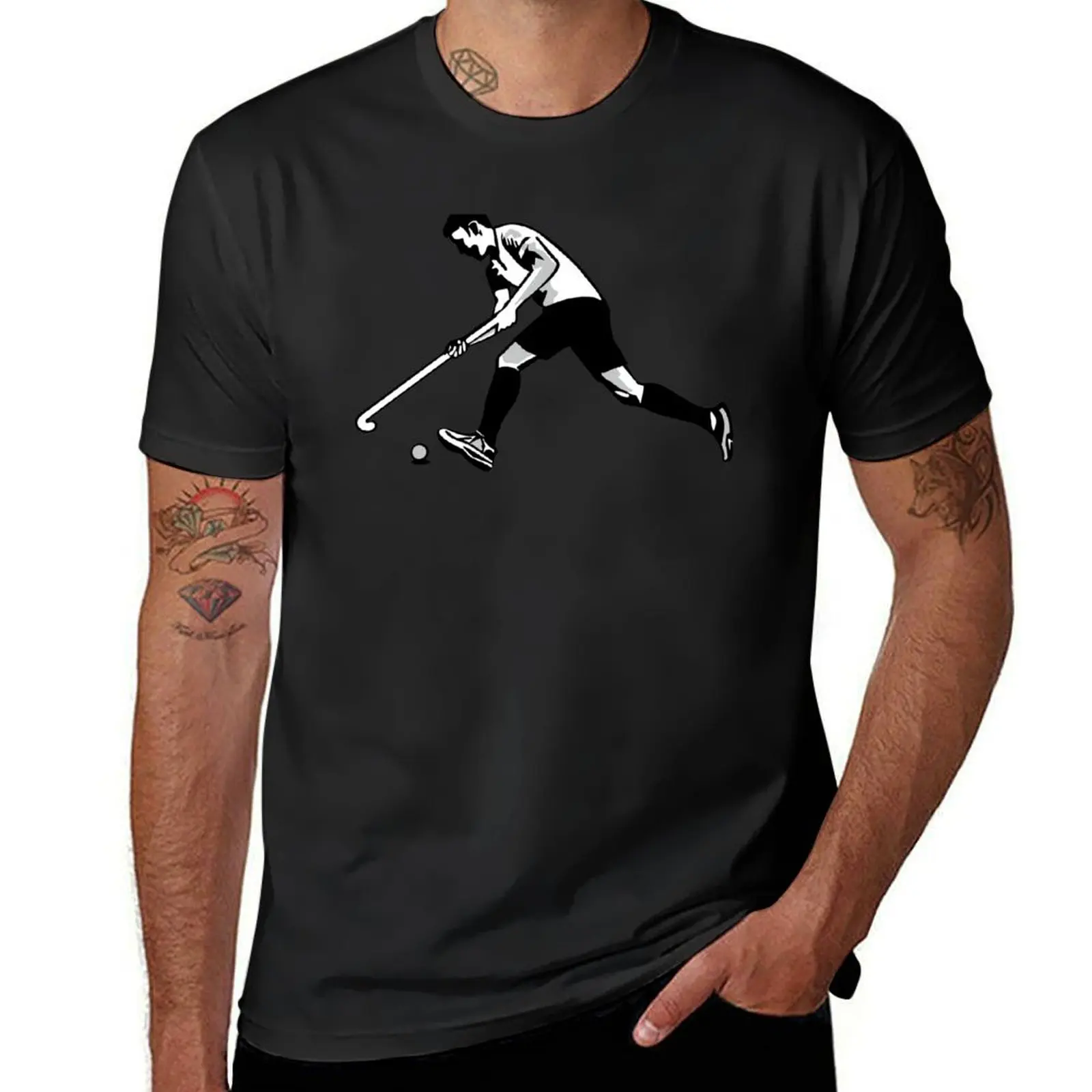 Hockey player T-Shirt vintage Blouse cute clothes mens t shirt