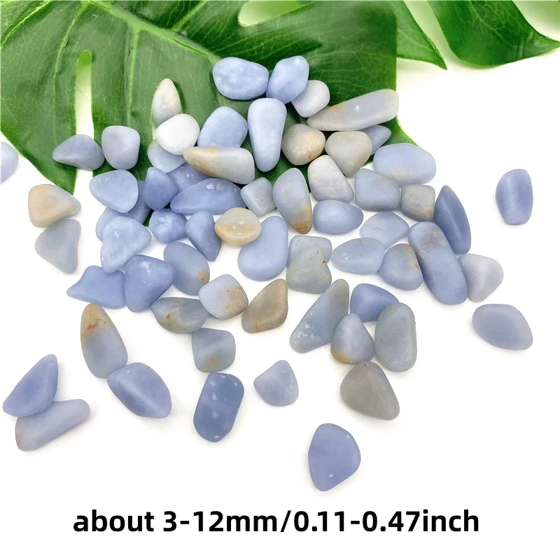 3-12mm Angelite Chips, Tumbled Angelite Chips, Natural Semi Tumbled Gemstone Chips, Crushed Mini Crystals, Undrilled