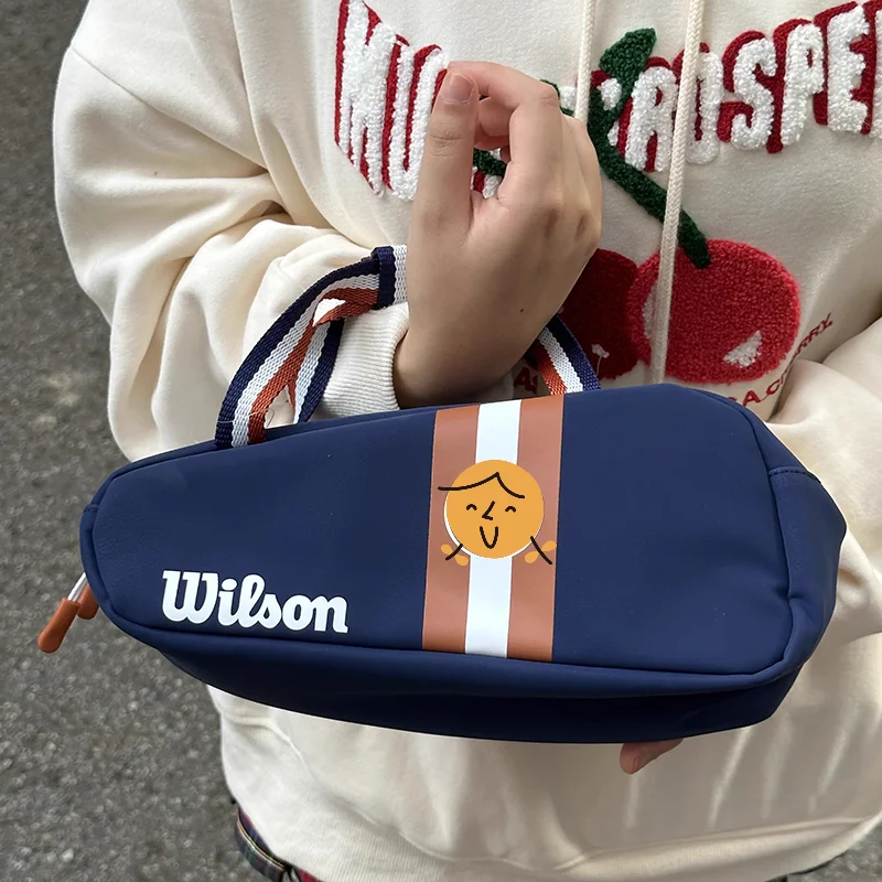 Wilson PU Leather Small Hand Bag Super Tour Tennis Accessories Bag Roland Garros Mini Travel Bag Racquet Sports