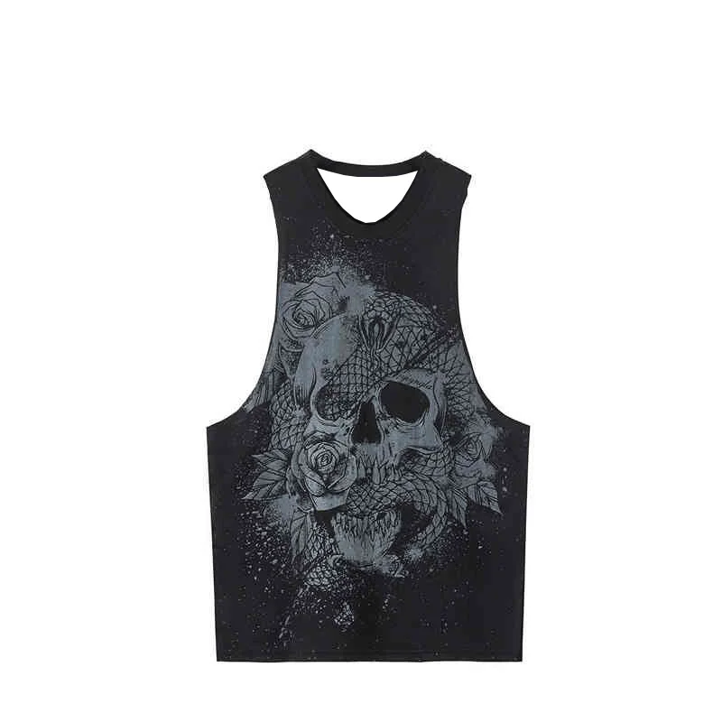 

New Summer Tank Top Men Training Clothing Vest Jogger Gym Exercise Sleeveless T Shirt Top Sport Casual Vest Loose Sleeveless Tee