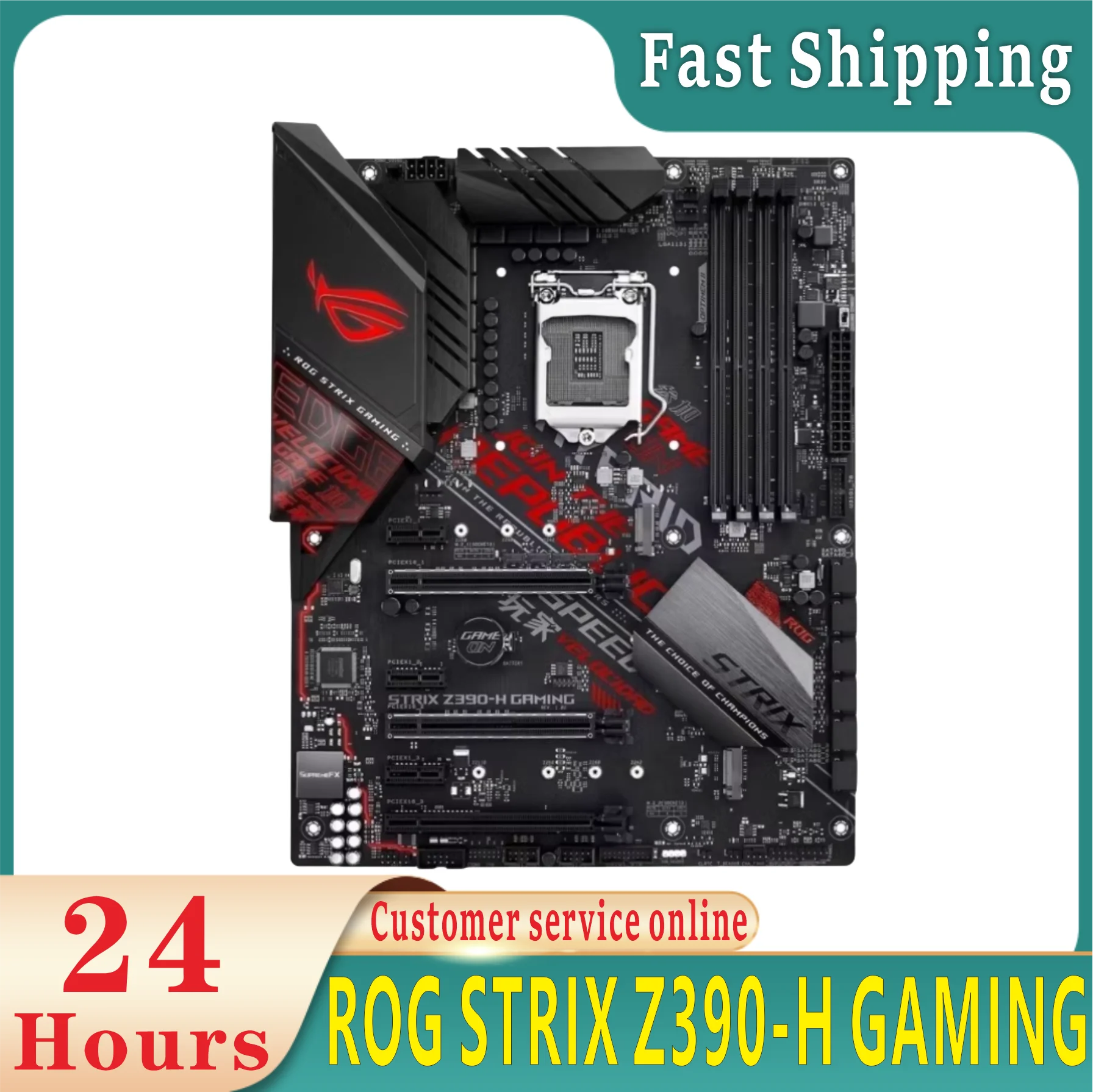 Original Repairless ROG STRIX Z390-H GAMING Original Desktop Intel Z390 DDR4 PCI-E 3.0 Main Board LGA 1151 USB3.0 M.2 SATA3