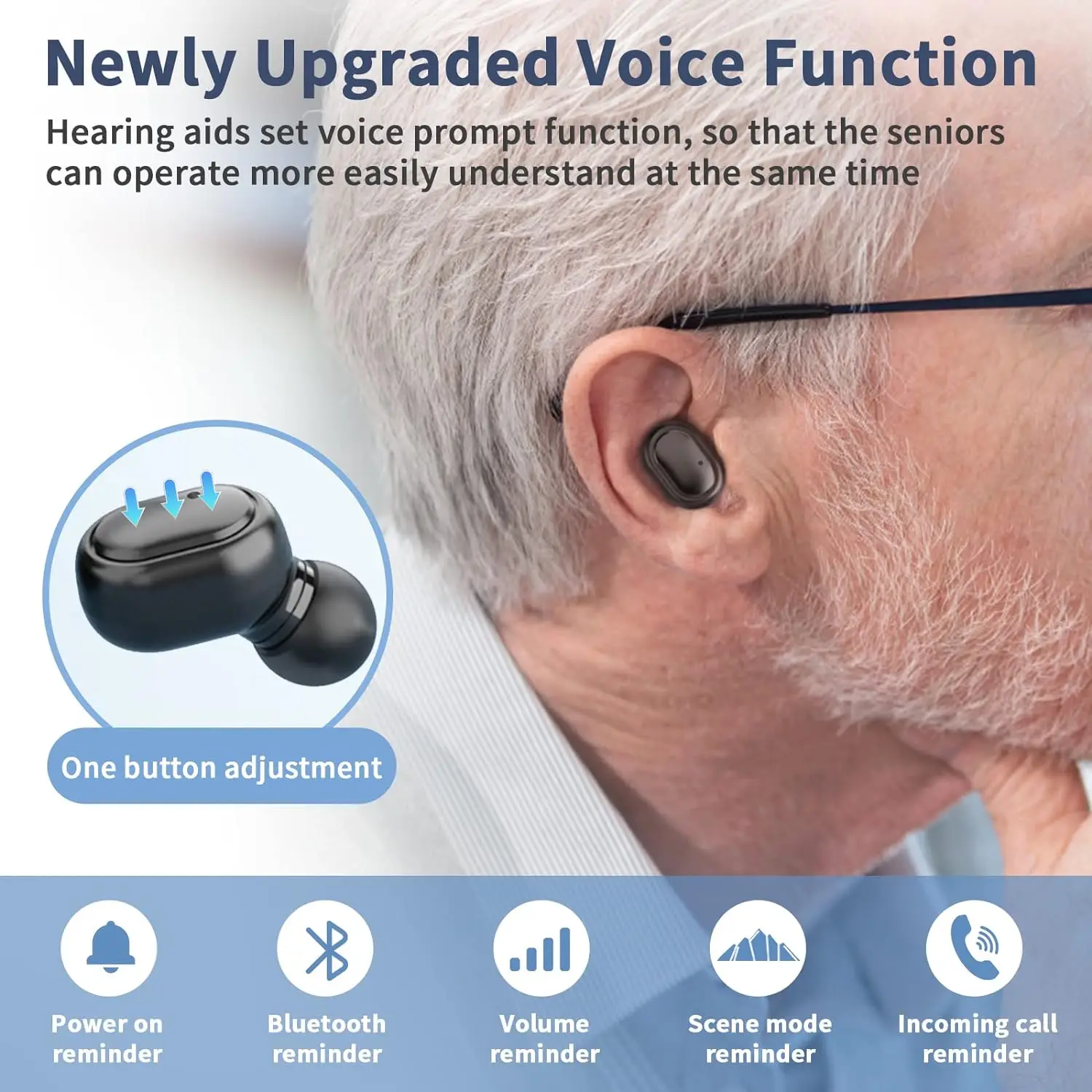 Hearing Aids For Deafness Elderly Bluetooth Digital Hearing Aid Rechargeable Sound Amplifier Smart Noise Reduction audifonos